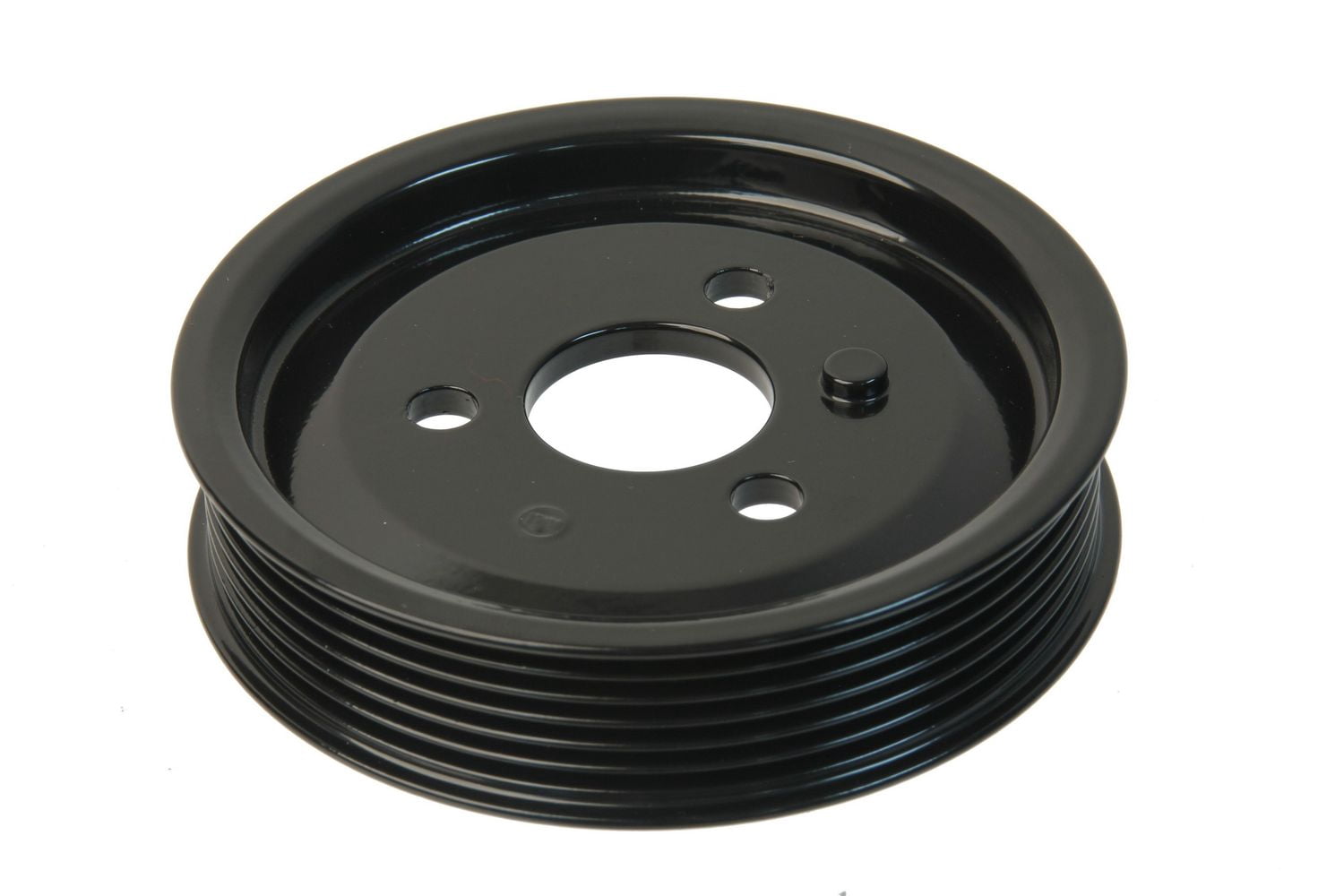 URO Parts 32427838220PRM Power Steering Pump Pulley Aluminum vs OEM plastic