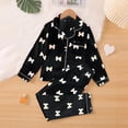 thumbnail image 3 of Usaibhir Girls Pajamas Silk PJS Set Satin Sleepwear Long Sleeve Jammies for Kids Button-Down Nightwear Loungewear 7-14 Years, 3 of 10