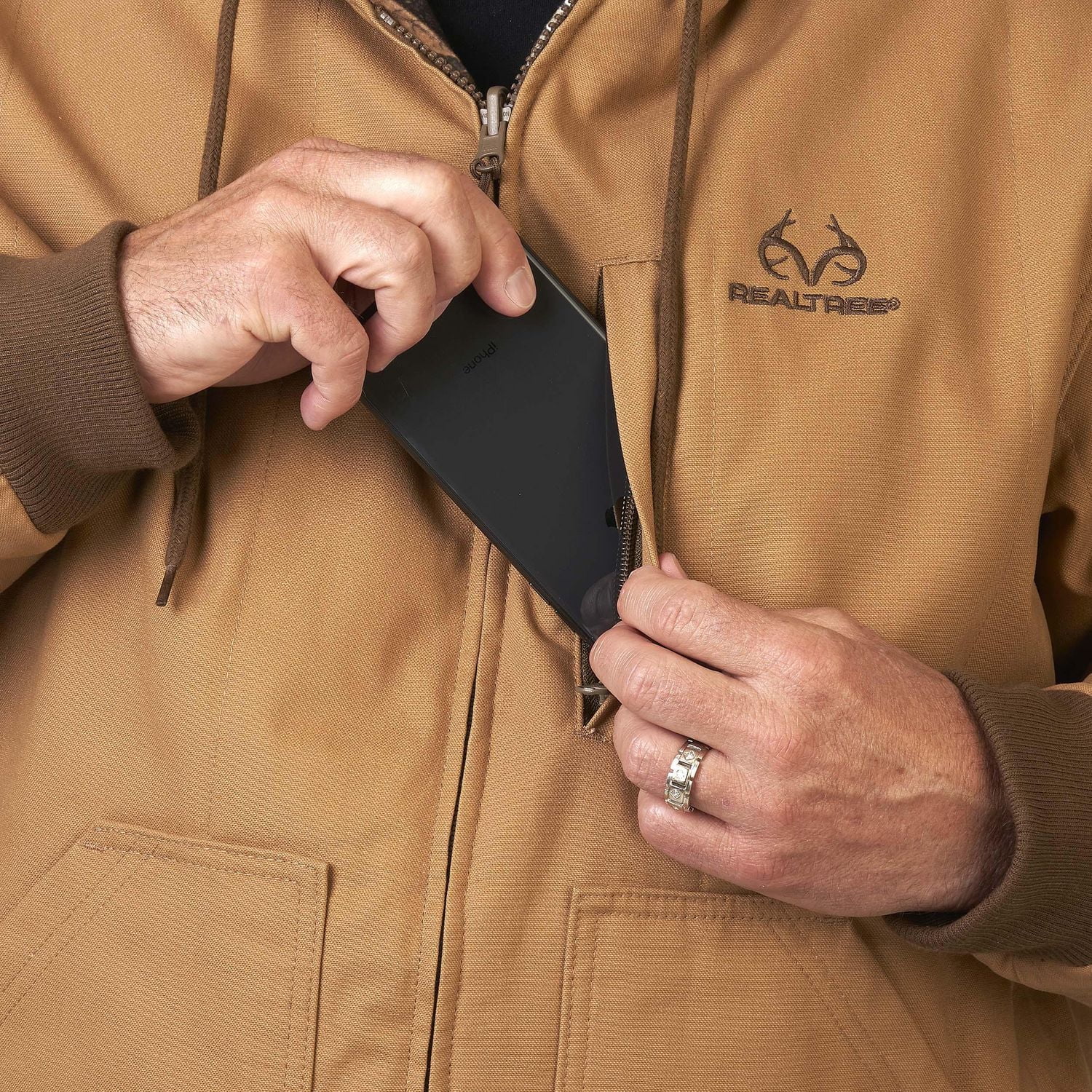 Veste réversible de travail à la chasse pour hommes de Realtree Edge