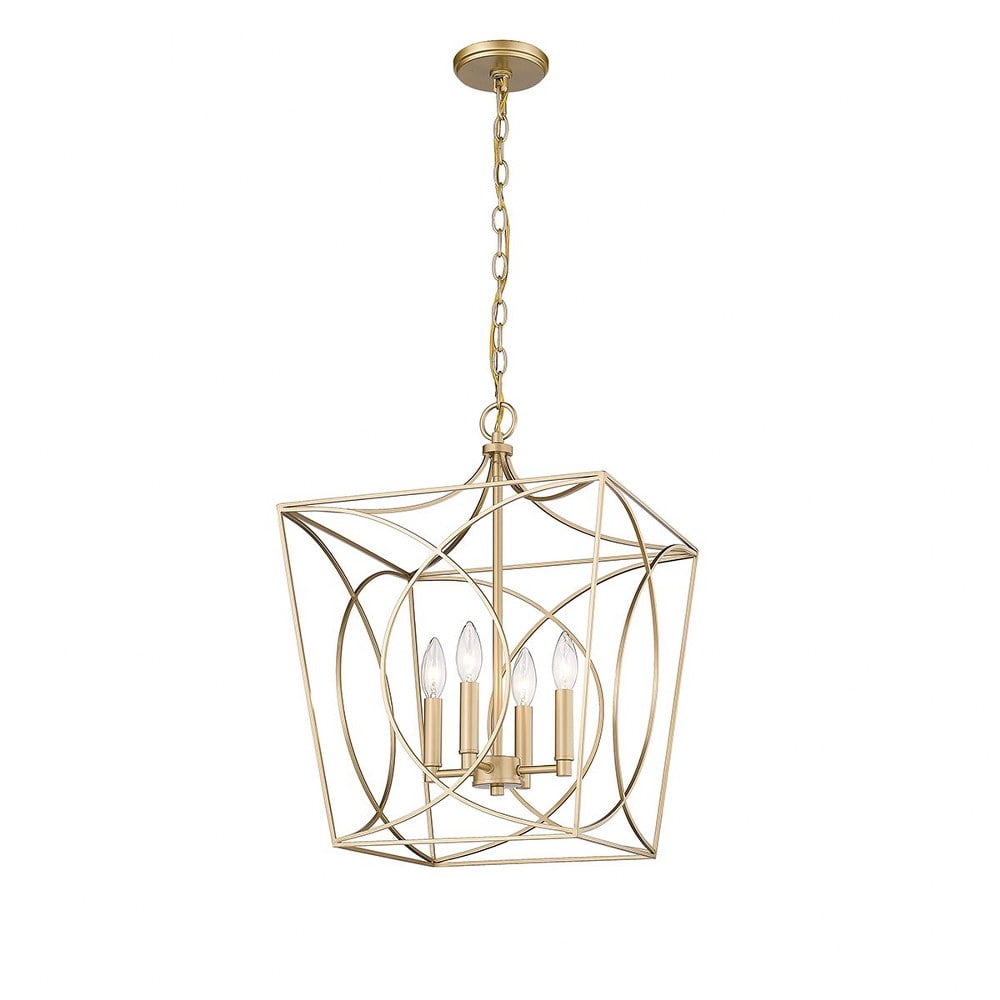 Millennium Lighting  Tracy 4 Light Pendant Fixture in Multiple Finishes 21 Inch - Painted Modern Gold