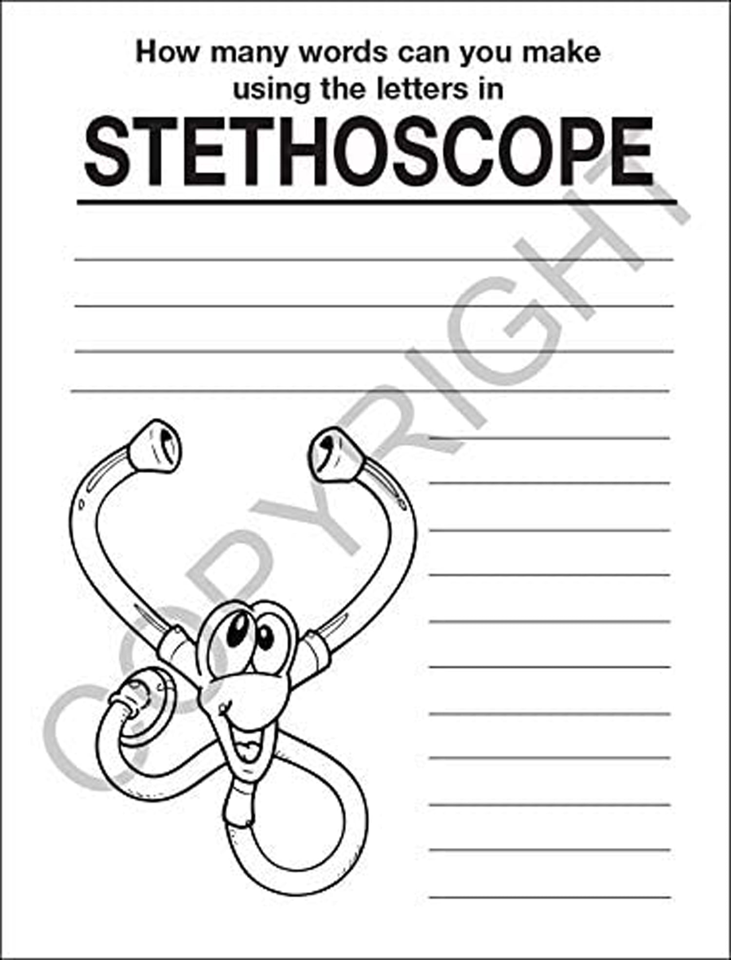 25 Pack - A Trip to The Hospital Kids Coloring and Activity Books