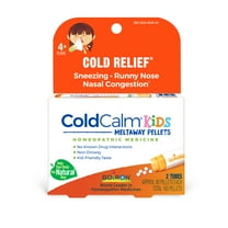 Boiron ColdCalm Kids Pellets, Homeopathic Medicine for Multi-Symptom Cold Relief, Sneezing, Runny Nose, Nasal Congestion, Sore Throat, 2 x 80 Pellets