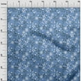 thumbnail image 3 of oneOone Silk Tabby Grayish Blue Fabric Kids Floral Sewing Material Print Fabric By The Yard 42 Inch Wide, 3 of 4