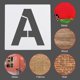 thumbnail image 5 of Plantillas de Letras y Números Uxcell de 6 pulgadas 7" de Ancho Reutilizables, Paquete de 36, 5 of 7