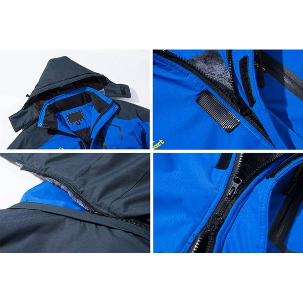 215 GrayMediumMen's Skiing Jacket with Hood Waterproof Hiking