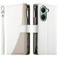 thumbnail image 4 of Funda cartera GANGXUN para Xiaomi Poco X7 Pro , cuero PU con tarjetero, cremallera, correa de mano, soporte y protección 531°, 4 of 6