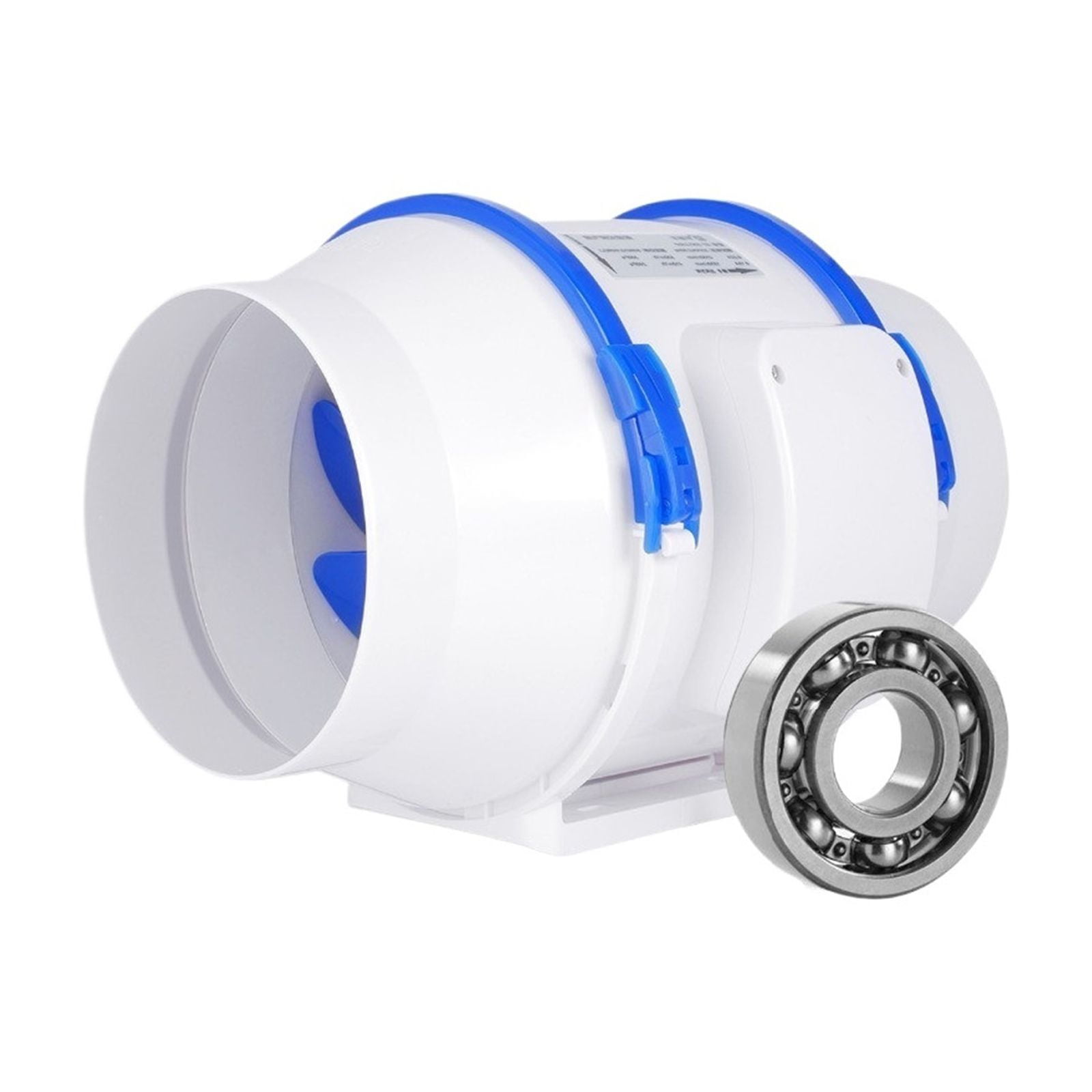 6 Inch Silent Inline Duct Fan Strong Power Ventilation System For Kitchen Bathroom Air Extractor Exhaust Outlet Ventilator