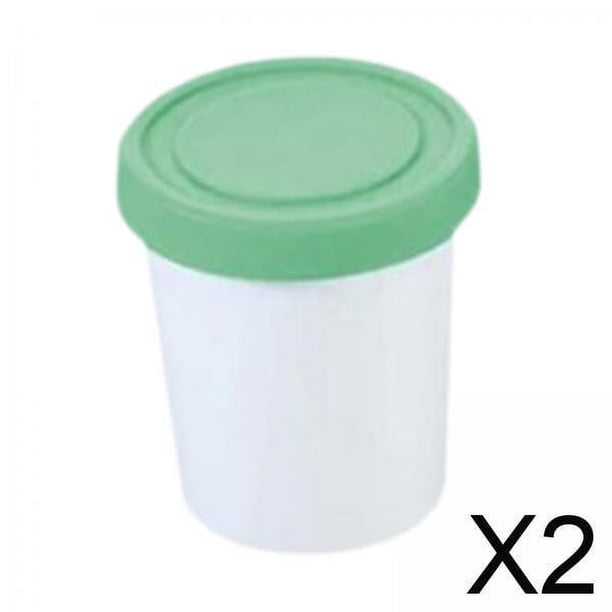 Recipiente para postres,Recipientes para pintas de helado y tapa hermética,Contenedores de almacenamiento de alimentos para congelador Tarrinas para uso casero,Contenedor para postres Vaso de