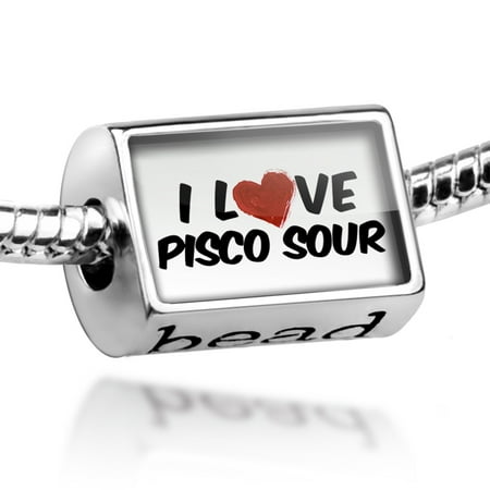Bead I Love Pisco Sour Cocktail Charm Fits All European (Best Pisco For Pisco Sour)