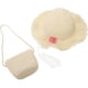 thumbnail image 4 of 2Pcs Bolso de moda Niños Daisy Sun Hat Niñas Verano Playa Sombrero Wave Sombrero de paja Topee Niños Sombrero y bolso para niñas (Blanco lechoso), 4 of 6