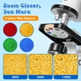 thumbnail image 2 of Microscope for Kids, 200X-1200X Kids Educational Toys Optical Compound Biological Microscope, Science Kits for Kids, Beginner Microscope Kit with Phone Adapter & Slides, Gift for Boys Girls Age 6+, 2 of 9