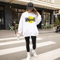 thumbnail image 3 of Softball Mama Sweatshirt for Women Yellow Checkered Softball Mom Sweater White Sweatshirt Adult X-Large, 3 of 6