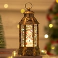 thumbnail image 2 of Christmas Lighted Water Lantern – Battery-Operated Holiday Table Lamp with Santa & Tree Scenes for Home Decor & Gifts, 2 of 5