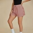thumbnail image 2 of Audhol Lounge Shorts for Women! Striped Shorts for Women High Waisted Beach Casual Drawstring Pull on Elastic Waist Summer Shorts with Pockets Sleep Shorts Women Red M, 2 of 5