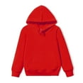 thumbnail image 2 of Ulanda Youth Hoodie Sweatshirt,Boys Girls Hooded,Hoodies for Teen Girls Fashion Fleece Pullover Tops Kids Clothes (Red, 7-8 Years), 2 of 6