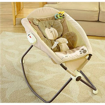 Fisher-Price My Little Snugabear Deluxe Rock n' Play Sleeper, Multi-Color