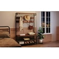 thumbnail image 5 of Cherish Industrial Coat Rack and Shoe Bench - 3-Tier Hall Tree with Hooks, Metal Frame for Entryway Storage, 5 of 5