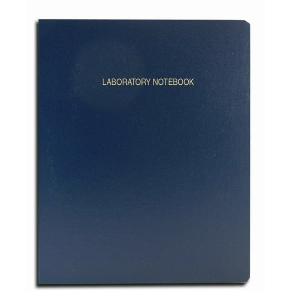 BookFactory Carnet de Laboratoire Économique Bleu - 96 Pages (Format à Grille) 8 7/8 Pieds' x 11 1/4 Pieds' Couverture Flexible Bleue Carnet de Laboratoire (E-LIRPE-096-LGR-A-LBT1)