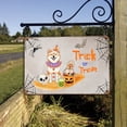 thumbnail image 3 of Trick or Treat Shiba Inu Funny Mummy Cosplay Pumpkin Candy Basket Horizontal Metal Aluminum Sign Shibas Dog Lovers Gifts Idea Wall Art Home Decor - 12016, 3 of 5