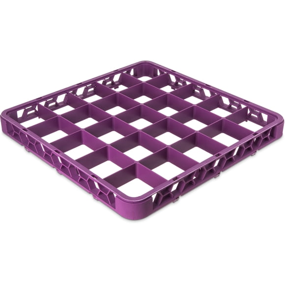 Carlisle FoodService Products RE25C89 OptiClean Extensor de rejilla de vidrio dividido con 25 compartimentos, 1,78 pulgadas, color lavanda