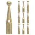 thumbnail image 1 of Perles de Queue de Parapluie en Métal Doré pour Projets de Réparation et de Bricolage avec Trou de 3mm 10 Pcs, 1 of 8