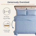 thumbnail image 4 of THD Benjamin - 3 Piece Full Queen Size Quilt Set, Lightweight Queen Bedspread Coverlet Set (Full/Queen, Light Blue), 4 of 7