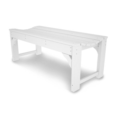 Polywood Reg Traditional Recycled Plastic Backless Garden Bench