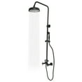 thumbnail image 6 of TFCFL Matte Black Exposed Shower Faucet Set 8 In Rain Hand Shower Mixer Double Knobs Shower Fixture Combo System, 6 of 16