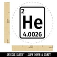 thumbnail image 2 of Helium Periodic Table of Elements Science Chemistry Self-Inking Rubber Stamp Ink Stamper - Red Ink - Medium 1 Inch, 2 of 7