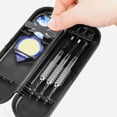 thumbnail image 4 of PTOOTP 2Set Darts Storage Box Travel Essentials Black Plastic Organizer, 4 of 7
