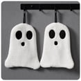 thumbnail image 4 of Ghost Hand Towel | Soft Absorbent Polyester | Thickened Festive Hangable Washcloth | White Decorative Halloween Bathroom Kitchen Towel | Cute Ghost Shape | 19x23x3cm | 1 Pack, 4 of 9