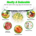 thumbnail image 3 of 11" x 25' -2 Rolls Vacuum Sealer Bags for Food Saver, 4mil BPA-Free, Freezer, Sous Vide, 11" x 25' -2 Rolls, Clear, 3 of 4