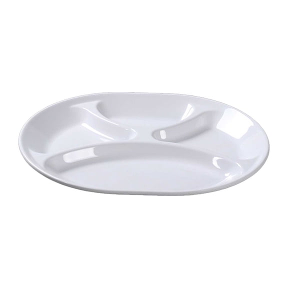 Tableware Heat Imitation Porcelain Compartment Food Trays for School and Unit Canteens – Commercial Grade Tableware