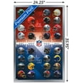 thumbnail image 3 of NFL League - Helmets 21 Wall Poster, 22.375" x 34", Framed, 3 of 3