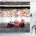 thumbnail image 1 of Ambesonne Cars Shower Curtain, Red Race Car Side View, 69"Wx84"L, Grey Red Black, 1 of 3