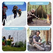 SINGOMON Trekking Pole, Multifunctional Hiking Poles Outdoor Survival Equipment Aluminum Alloy Walking Stick for Hiking Accessories