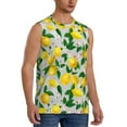 thumbnail image 2 of Balery Lemon1 Men's Sleeveless Muscle Shirts Workout Tank Top, Moisture Wicking, Odor Protection-Small, 2 of 8