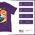 thumbnail image 4 of Tee Hunt Dean Russo Colorful Marilyn T-Shirt Neon Hot Symbol Starlet Men's Tee, Purple, Large, 4 of 5