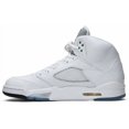thumbnail image 3 of 136027-130 N I-K-E A i r-Jor-dan 5 Retro Metallic White 2015 (Men's), 3 of 6