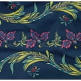 thumbnail image 4 of oneOone Organic Cotton Poplin Twill Fabric Leaves & Floral Artistic Printed Fabric 1 Yard 42 Inch Wide, 4 of 4