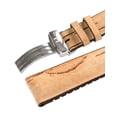 thumbnail image 2 of Hirsch Birch Wooden Watch Strap - Beige - M - 20mm - Natural Rubber - Quick Release, 2 of 3