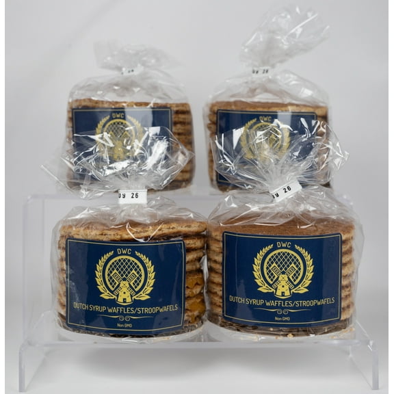 Dutch Waffle Company  Stroopwafel, Caramel Flavor, 32 Cookies in (4) 8-Count Bags