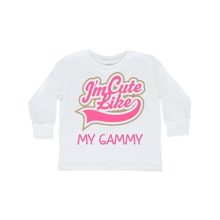 

Inktastic Cute Like My Gammy Gift Toddler Toddler Girl Long Sleeve T-Shirt