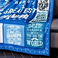 thumbnail image 4 of LHSHID Grandpa Blanket Gifts for Grandpa on Fathers Day from Grandkids World's Greatest Grandpa Soft Throw Blanket Christmas Birthday Present for Grandfather 30"x40", 4 of 6