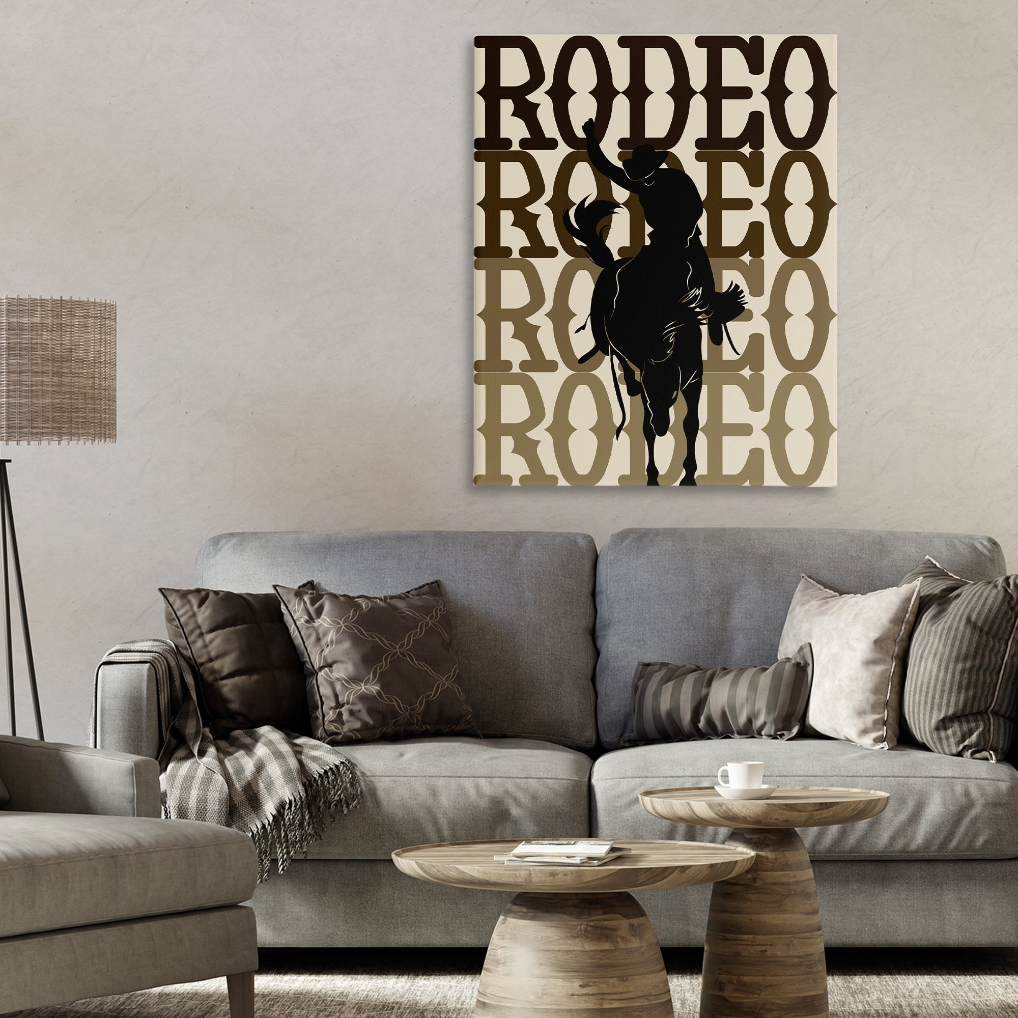 Stupell Industries Rodeo Gradient Cowboy Canvas Wall Art, design by CAD Designs