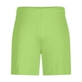 thumbnail image 3 of ZQUUVOU Men's Athletic Short Solid Color Sports Fitness Lightweight Breathable Holiday Mesh Beach Shorts Pockets Cropped Shorts Mint Green, 3 of 5