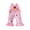Pink, variant on RUINIXCW Toddler Baby Girl Back to School Overalls Kids Kindergarten Outfits Baby Girls First Day of School Outfit Cute Apple Pencil Embroidery Plaid Flared Jumpsuit Bow Suspender Pants
