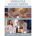 thumbnail image 5 of Casual Nights - Flannel Floral Long Sleeve Nightgowns for Women, Soft Lightweight Cotton & Lace Trim, Comfortable Lounging, Floral Purple X-Large, 5 of 7