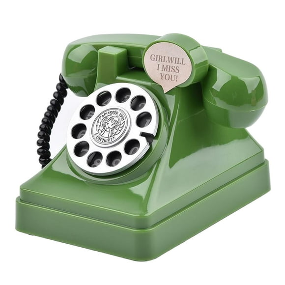 Teléfono Retro Macarena Alcancía Verde Accesorios de Fotografía