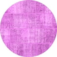 thumbnail image 1 of Ahgly Company Indoor Round Patchwork Pink Transitional Area Rugs, 6' Round, 1 of 4